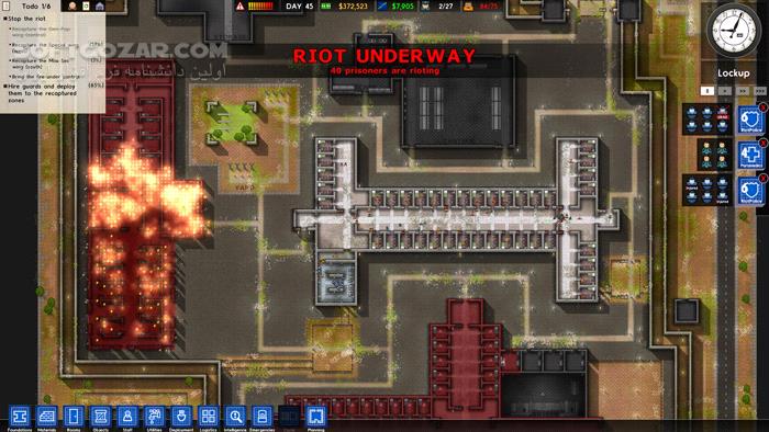 دانلود Prison Architect - The Sunset - دانلود بازی ساخت و ساز برای کامپیوتر - سافت گذر