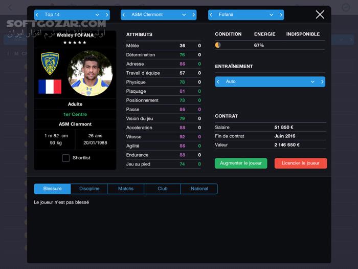 دانلود Pro Rugby Manager 2015 - دانلود بازی شبیه‌ساز مدیریت راگبی حرفه‌ای 2015 - سافت گذر