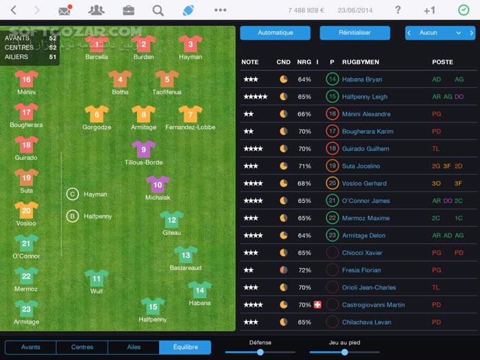 دانلود Pro Rugby Manager 2015 - دانلود بازی شبیه‌ساز مدیریت راگبی حرفه‌ای 2015 - سافت گذر