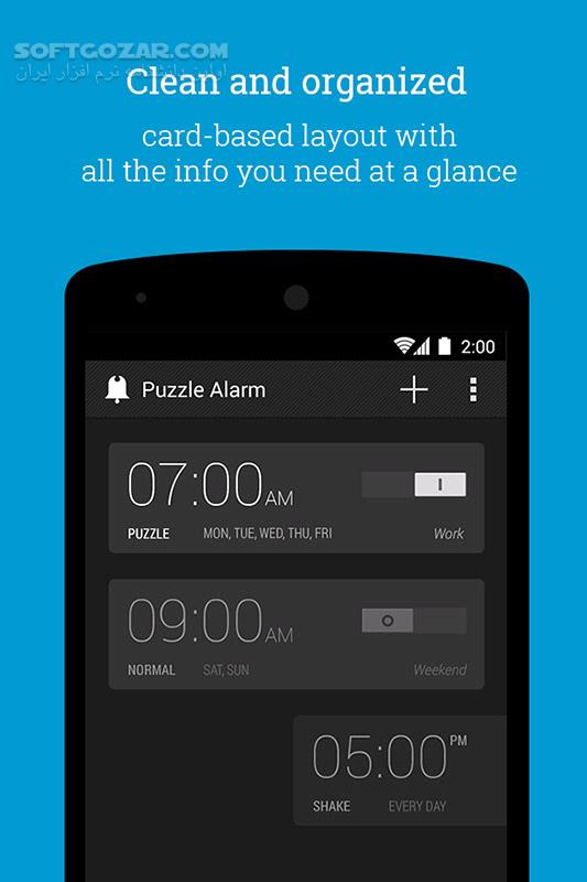 Puzzle Alarm Clock PRO 3 1 0 996 for Android 2 2 تصاویر نرم افزار  - سافت گذر