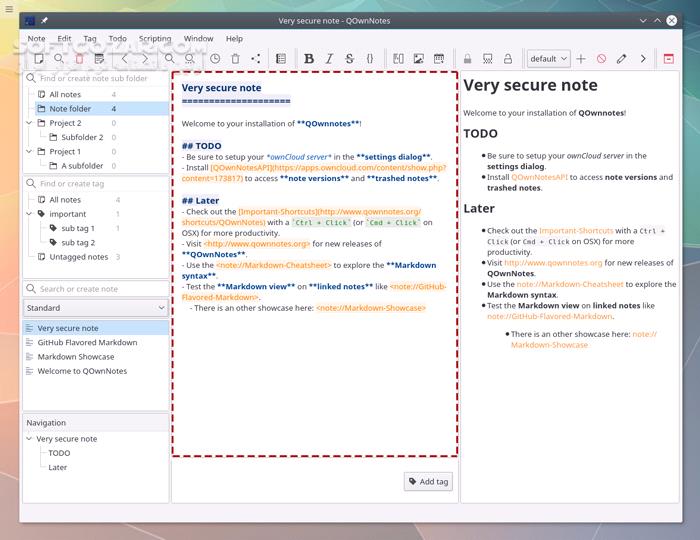 دانلود QOwnNotes 25.5.3 Build 1183 - دانلود یادداشت برداری - سافت گذر