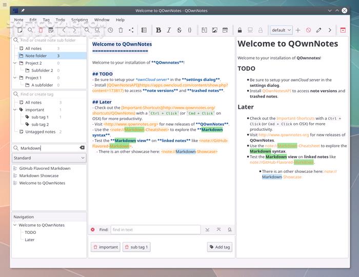 دانلود QOwnNotes 25.5.3 Build 1183 - دانلود یادداشت برداری - سافت گذر