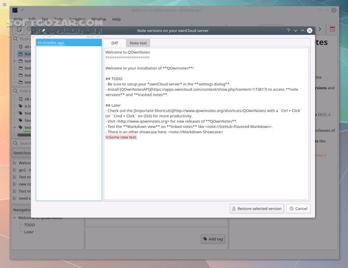 دانلود QOwnNotes 25.5.3 Build 1183 - دانلود یادداشت برداری - سافت گذر