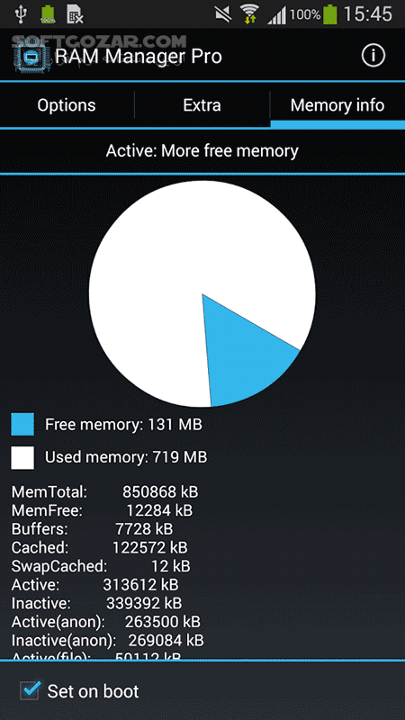 RAM Manager Pro 8 7 3 for Android 3 0 تصاویر نرم افزار  - سافت گذر