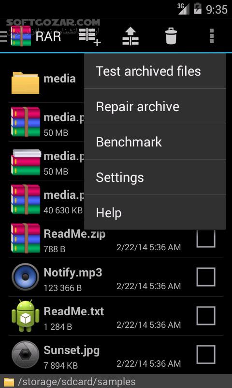 دانلود RAR for Android Premium 7.01 for Android +4.0 - دانلود وینرار اندروید برای اندروید - سافت گذر
