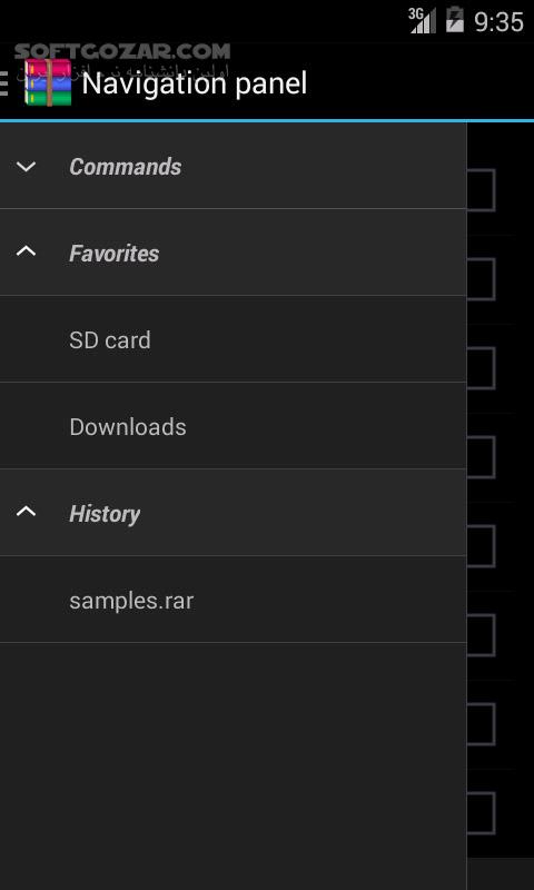RAR for Android Premium 6 23 for Android 4 0 تصاویر نرم افزار  - سافت گذر