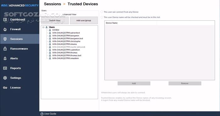 دانلود RDS Advanced Security Ultimate 7.3.3.25 - دانلود حفاظت از ریموت دسکتاپ - سافت گذر