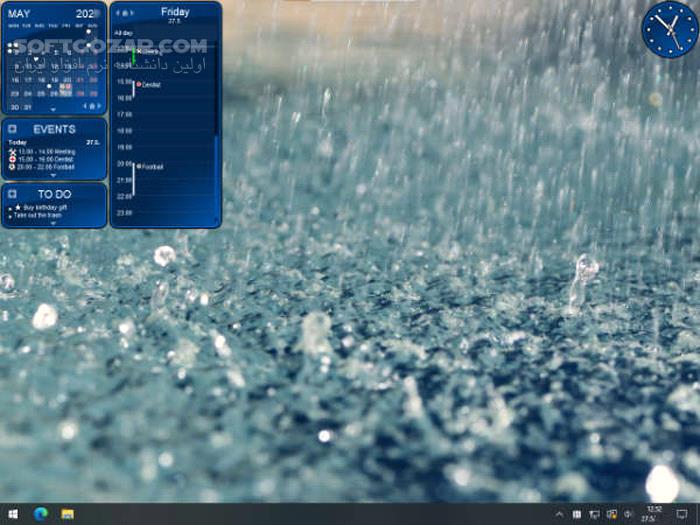 دانلود Rainlendar Pro 2.21.1 Build 178 - دانلود تقویم برای ویندوز - سافت گذر