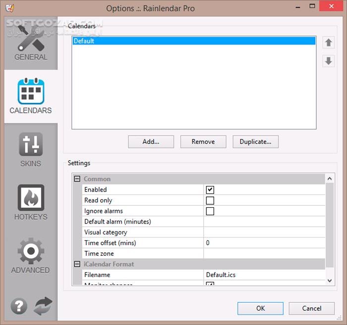 دانلود Rainlendar Pro 2.21.1 Build 178 - دانلود تقویم برای ویندوز - سافت گذر
