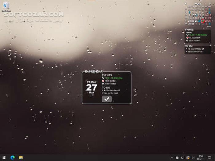 دانلود Rainlendar Pro 2.21.1 Build 178 - دانلود تقویم برای ویندوز - سافت گذر