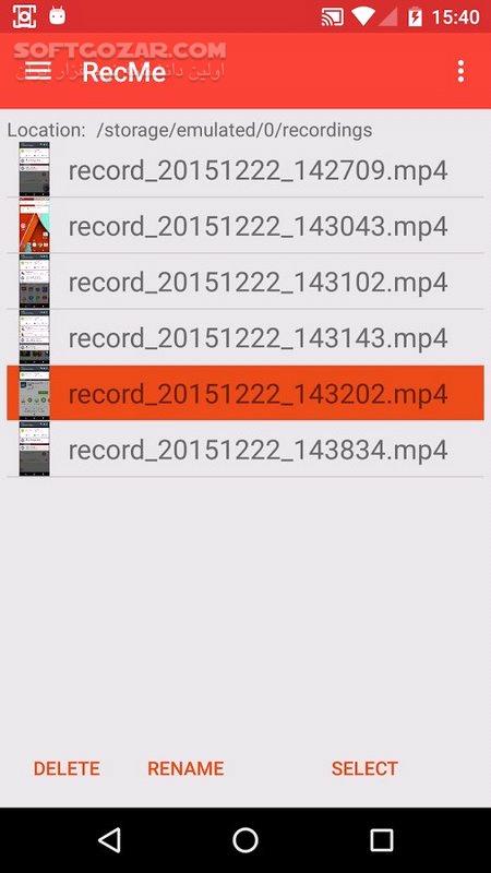 دانلود RecMe Pro Screen Recorder HD 2.7.0 for Android +4.0.3 - دانلود ضبط حرفه ای صفحه نمایش برای اندروید - سافت گذر