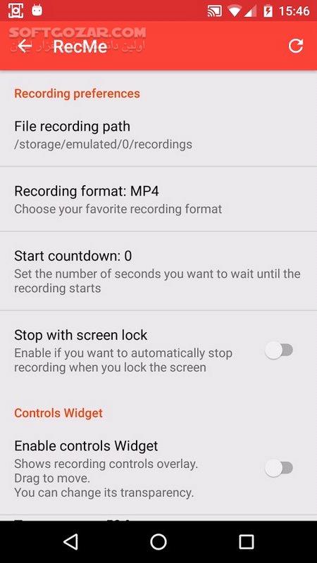 دانلود RecMe Pro Screen Recorder HD 2.7.0 for Android +4.0.3 - دانلود ضبط حرفه ای صفحه نمایش برای اندروید - سافت گذر