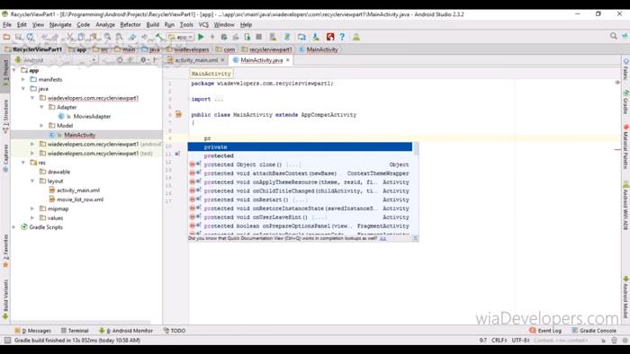 دانلود دورهٔ ویدئویی «آموزش کار با RecyclerView در اندروید» به زبان فارسی - دانلود آموزش ریسایکلر ویو در اندروید - سافت گذر