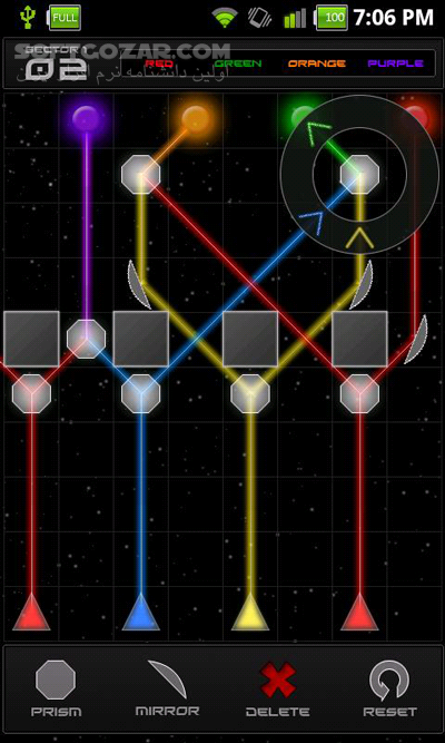 دانلود Refraction Lite 1.8.4 for Android - دانلود بازی فکری با استفاده از لیزر و منشور برای اندروید - سافت گذر