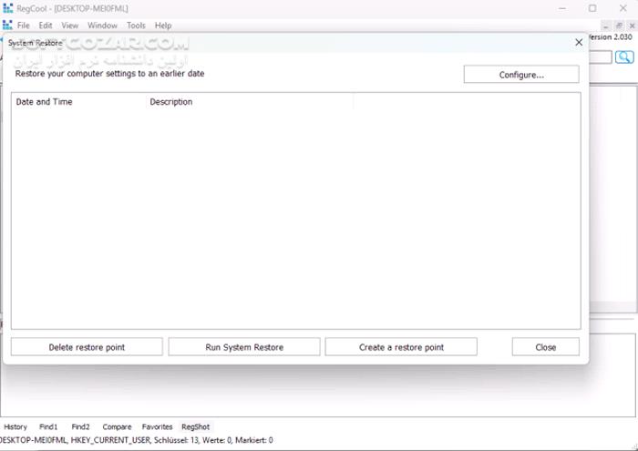 دانلود RegCool 3.1.0.2 - دانلود ویرایش رجیستری ویندوز - سافت گذر