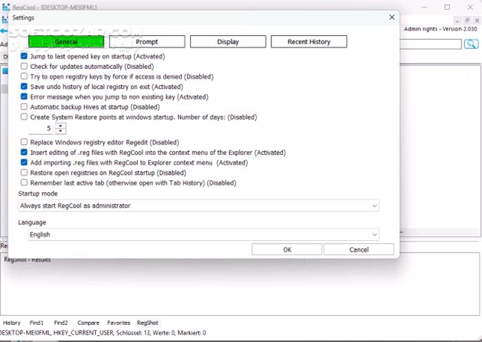 دانلود RegCool 3.1.0.2 - دانلود ویرایش رجیستری ویندوز - سافت گذر