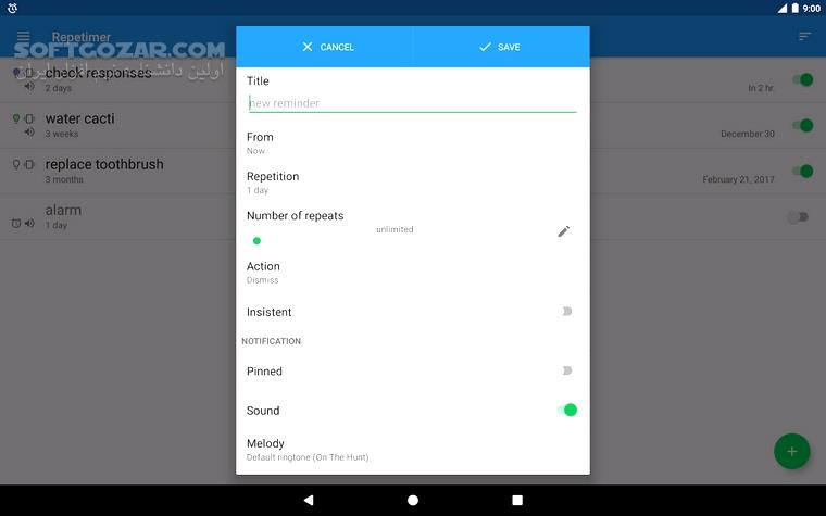 دانلود Repetimer Full v2.56.full for Android +4.1 - دانلود یادآور رپیتایمر برای اندروید - سافت گذر