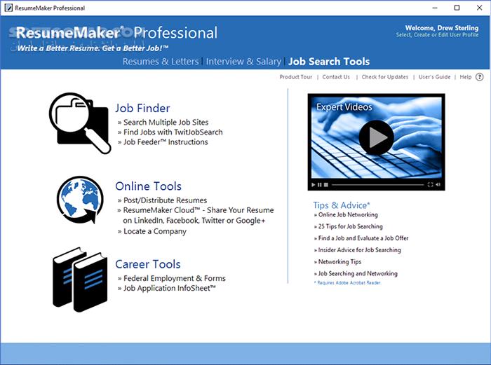 دانلود ResumeMaker Professional Deluxe 20.3.1.6050 - دانلود ساخت رزومه حرفه ای - سافت گذر