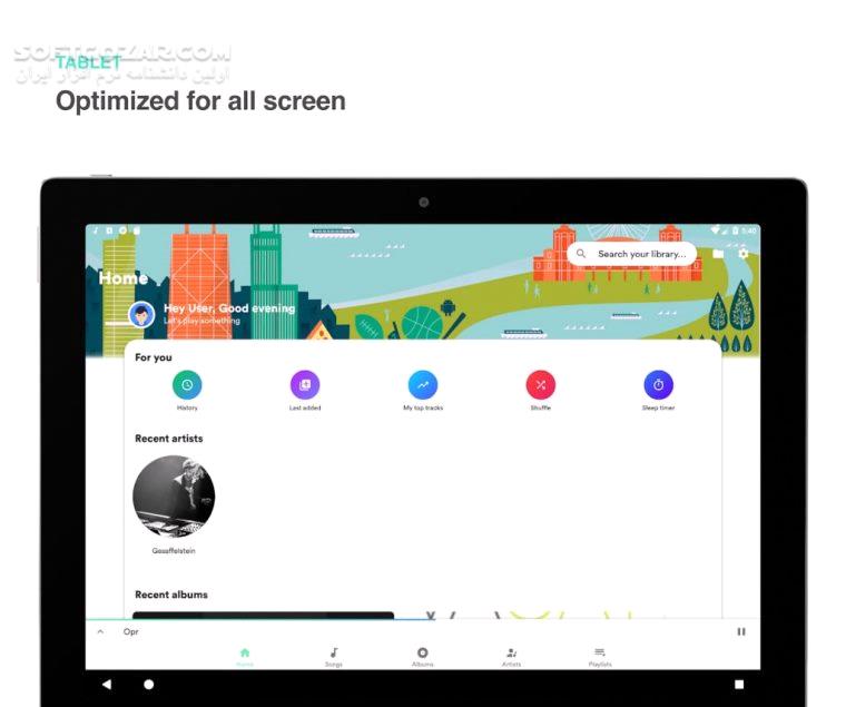دانلود Retro Music Player 5.0.0.1020202102For Android +5.0 - دانلود رترو موزیک پلیر برای اندروید - سافت گذر