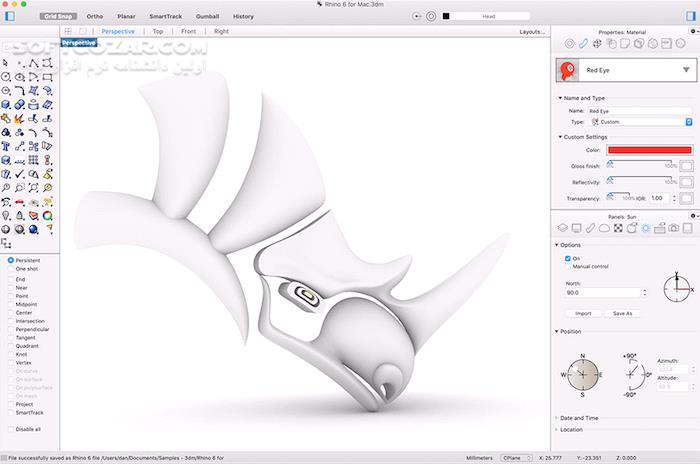 دانلود Rhinoceros 8.18.25100.11001 / macOS - دانلود مدل سازی راینو - سافت گذر