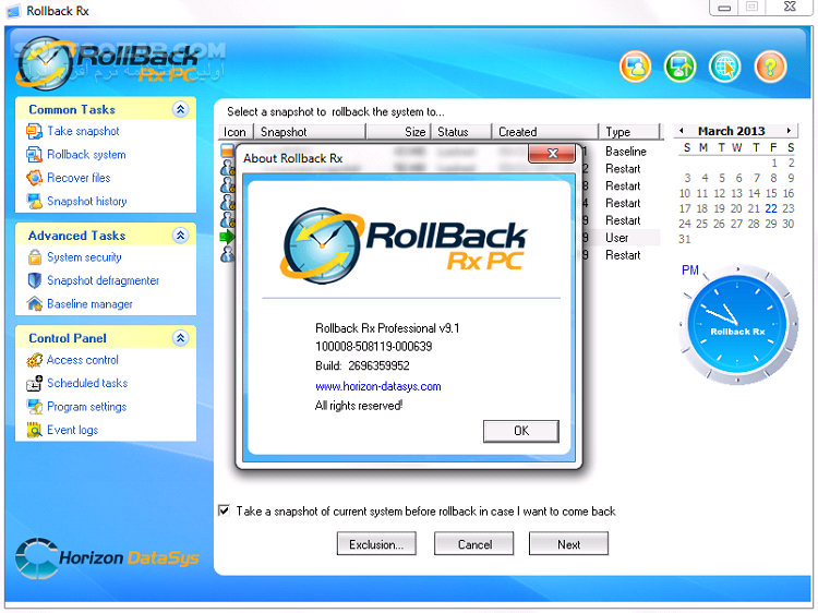 دانلود RollBack Rx Professional 12.7 Build 2710121211 + EndPoint Manager / Server 4.0 - دانلود بکاپ ویندوز - سافت گذر