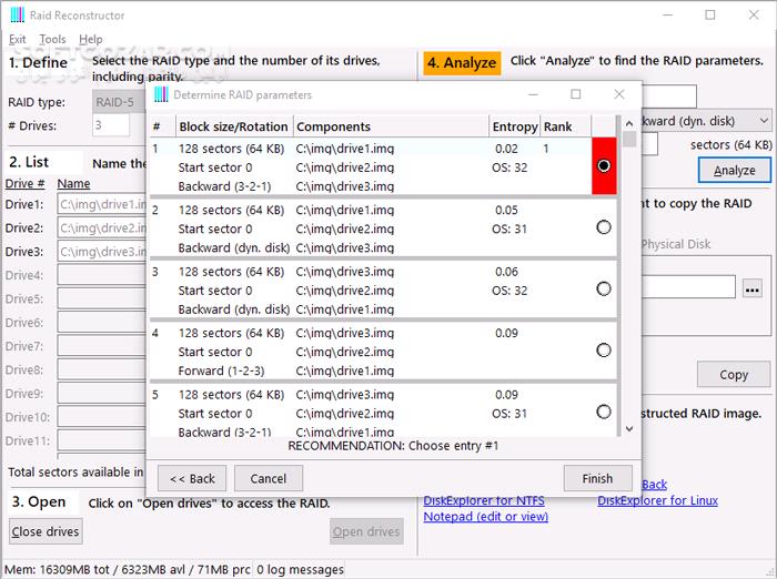 دانلود Runtime RAID Reconstructor 5.13 - دانلود بازیابی اطلاعات از آرایه‌های چندگانه دیسک‌های مستقل - سافت گذر