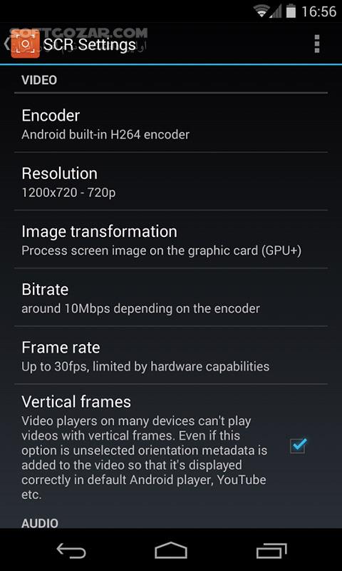 دانلود SCR Screen Recorder Pro root 1.0.5 / 5 v0.1.3 for Android +4.0 - دانلود تصویر برداری از صفحه نمایش برای اندروید - سافت گذر