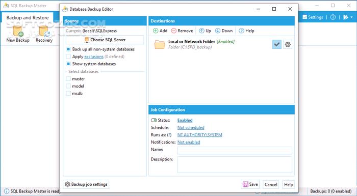 دانلود SQL Backup Master 7.8.888 - دانلود پشتیبان‌گیری از پایگاه‌های داده - سافت گذر