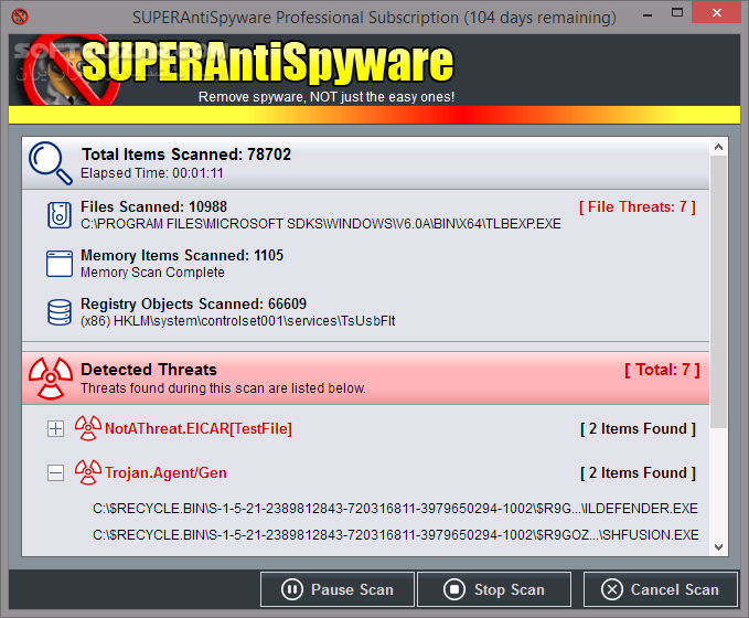 دانلود SUPERAntiSpyware Professional X 10.0.1266 + Offline Update - دانلود ضد جاسوس سوپر آنتی اسپایور - سافت گذر