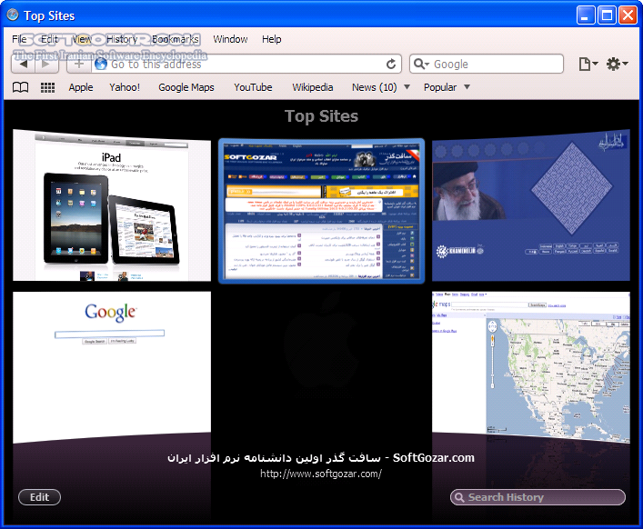 دانلود Apple Safari 5.34.57.2 Final - دانلود مرورگر پرسرعت، زیبا و قدرتمند شرکت Apple - سافت گذر