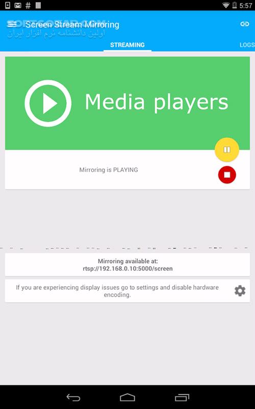 دانلود Screen Stream Mirroring 2.7.0c for Android +4.0 - دانلود استریم تصویر برای اندروید - سافت گذر