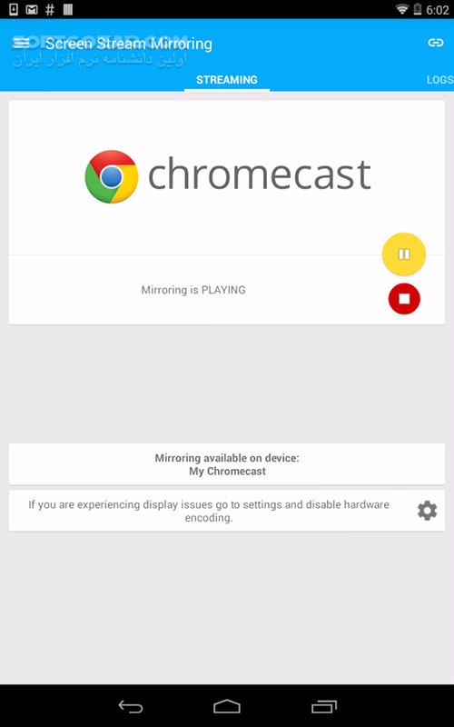 دانلود Screen Stream Mirroring 2.7.0c for Android +4.0 - دانلود استریم تصویر برای اندروید - سافت گذر