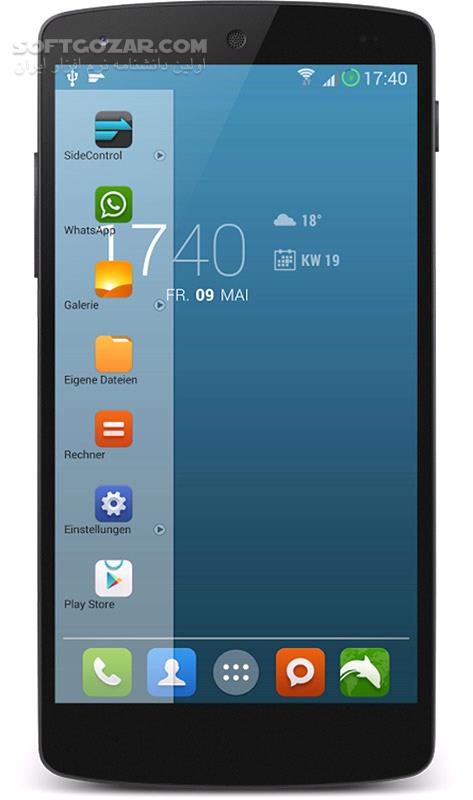 دانلود SideControl Pro 4.11 for Android +4.0 - دانلود نوار ابزار کمکی برای اندروید - سافت گذر