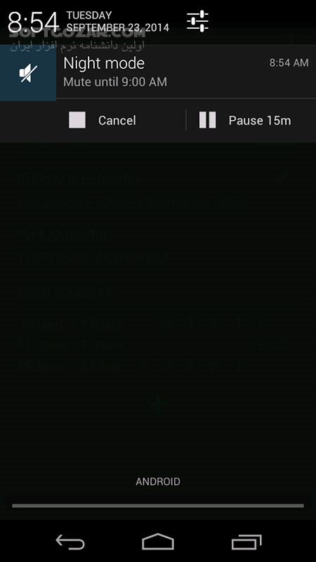 دانلود Silence Premium Do Not Disturb 2.61 for Android +5.0 - دانلود مزاحم نشو!! برای اندروید - سافت گذر