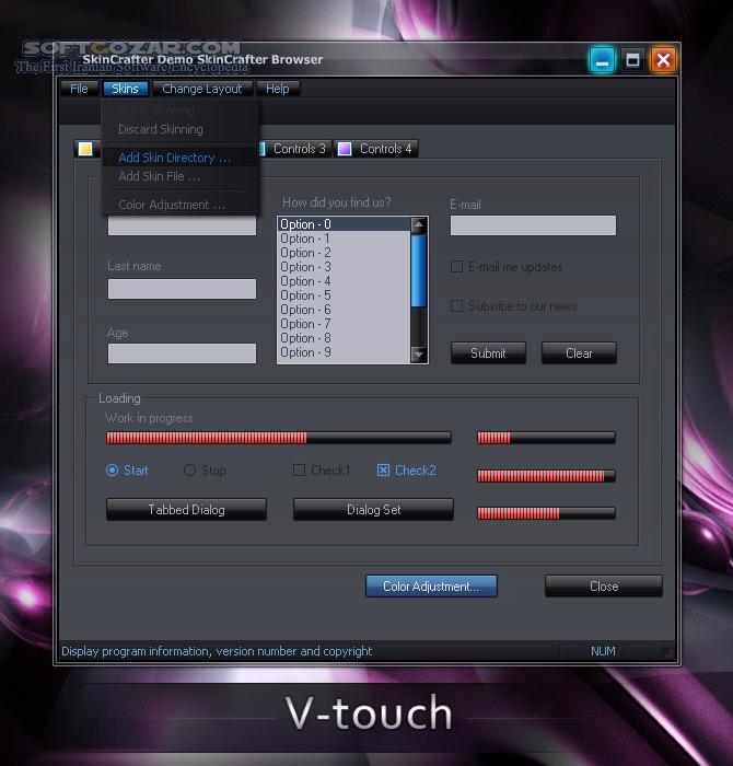 SkinCrafter for VS 2005 2008 2010 v3 5 0 0 x86 x64 3 7 1 for VS 2005 2008 تصاویر نرم افزار  - سافت گذر