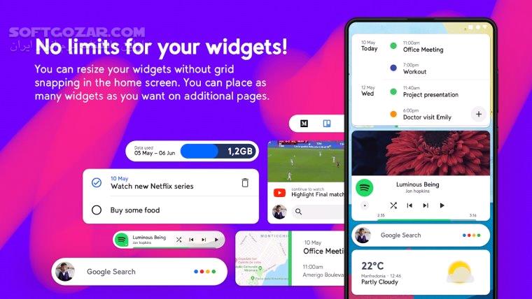 دانلود Smart Launcher 6 Build 6.5-024 Full + Plugins For Android +7.0 - دانلود اسمارت لانچر برای اندروید - سافت گذر