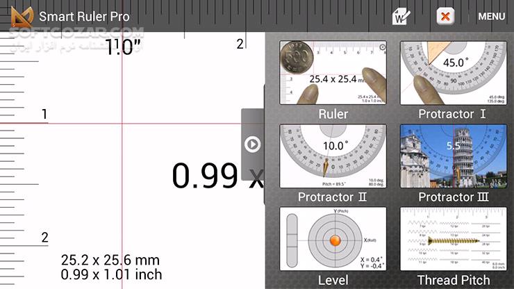 دانلود Smart Ruler Pro 2.7 for Android +2.2 - دانلود خط کش و نقاله برای اندروید - سافت گذر