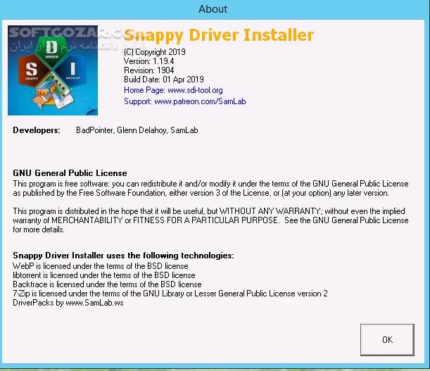 دانلود Snappy Driver Installer (SDI) 1.24.8 DriverPacks 25.0 Update 2025.02.01 - دانلود اسنپی درایور - سافت گذر