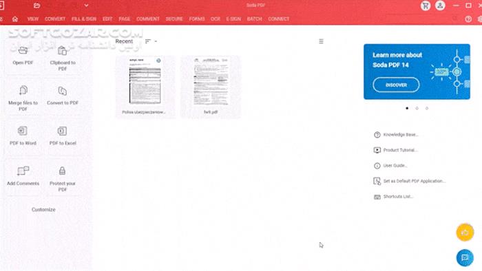 دانلود Soda PDF Desktop Pro 14.0.438.22951 - دانلود ساخت، ویرایش و تبدیل پی دی اف - سافت گذر