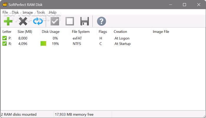 دانلود SoftPerfect RAM Disk 4.4.3 - دانلود ایجاد دیسک مجازی برای افزایش سرعت کامپیوتر - سافت گذر