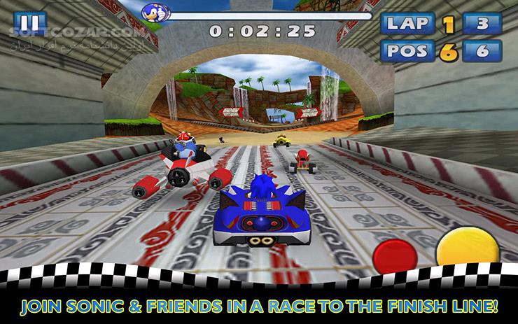 دانلود Sonic & SEGA All-Stars Racing 1.0.1 for Android - دانلود بازی پیست مسابقه سونیک برای اندروید - سافت گذر
