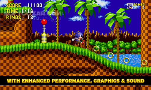 دانلود Sonic The Hedgehog 3.5.1 for Android +2.3 - دانلود سونیک 1 سگا برای اندروید برای اندروید - سافت گذر