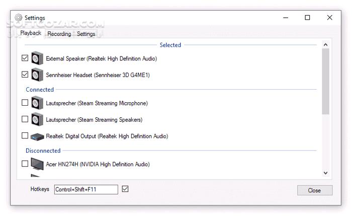 دانلود SoundSwitch 6.13.0.0 - دانلود تنظیمات صدا در ویندوز - سافت گذر