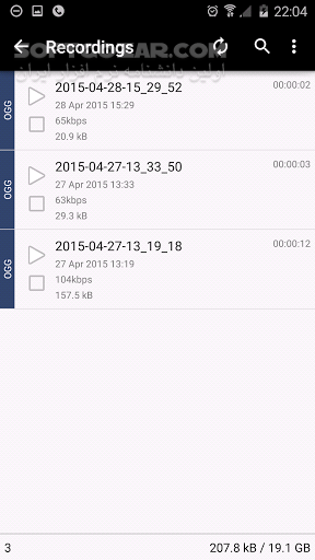 دانلود Sound & Voice Recorder - ASR Premium 87 for Android +2.3 - دانلود ضبط صدا برای اندروید - سافت گذر