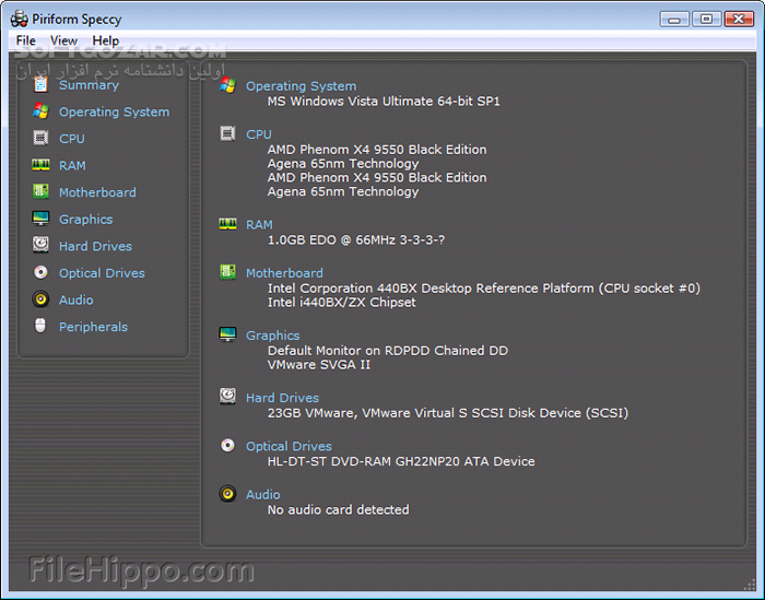 دانلود Speccy Technician 1.33.79 - دانلود نمایش اطلاعات سخت افزار در ویندوز - سافت گذر