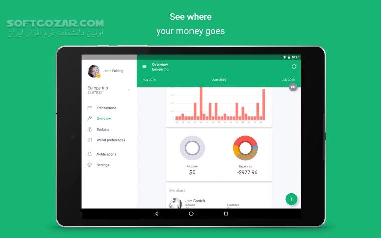 دانلود Spendee Pro 4.3.3 For Android +4.0.3 - دانلود اسپنده برای اندروید - سافت گذر