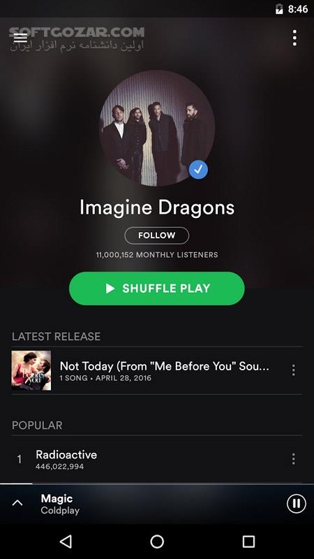 دانلود Spotify Music 9.0.24.601 For Android +5.0 - دانلود اسپاتیفای برای اندروید - سافت گذر