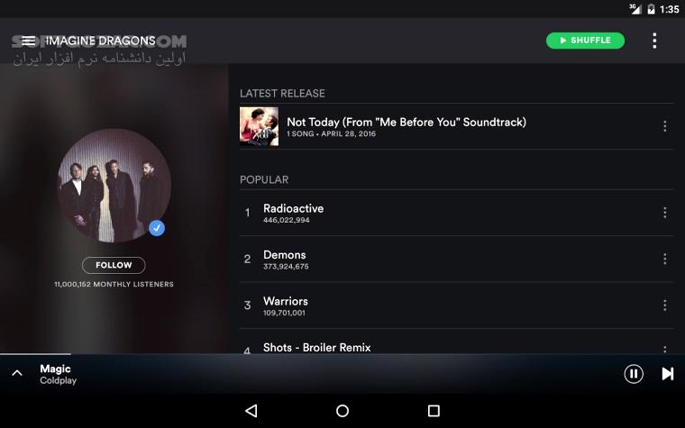 دانلود Spotify Music 9.0.24.601 For Android +5.0 - دانلود اسپاتیفای برای اندروید - سافت گذر