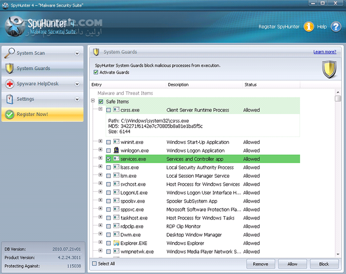 دانلود SpyHunter Malware Security Suite 4.27.1.4835 - دانلود نرم‌افزار ضد جاسوسی - سافت گذر