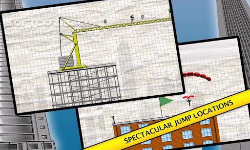 دانلود Stickman Base Jumper 4.1 for Android +2.3 - دانلود بازی آدمک چترباز برای اندروید - سافت گذر